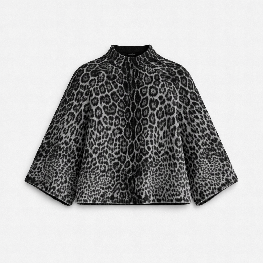 Pull "GREY LÉOPARD" ｜NOIRÉA