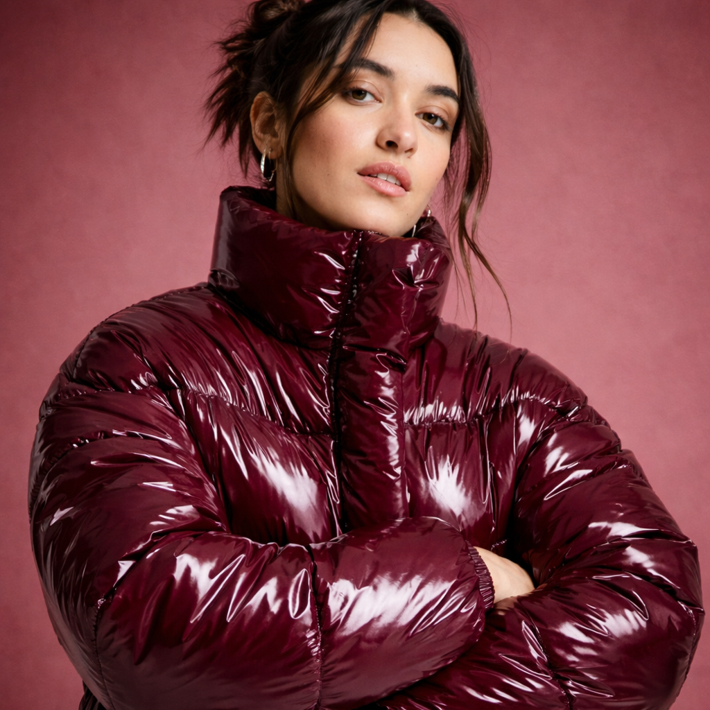 Doudoune "RED VINYLE" | NOIRÉA