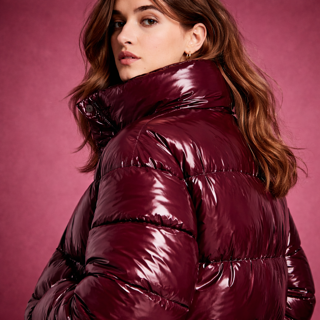 Doudoune "RED VINYLE" | NOIRÉA