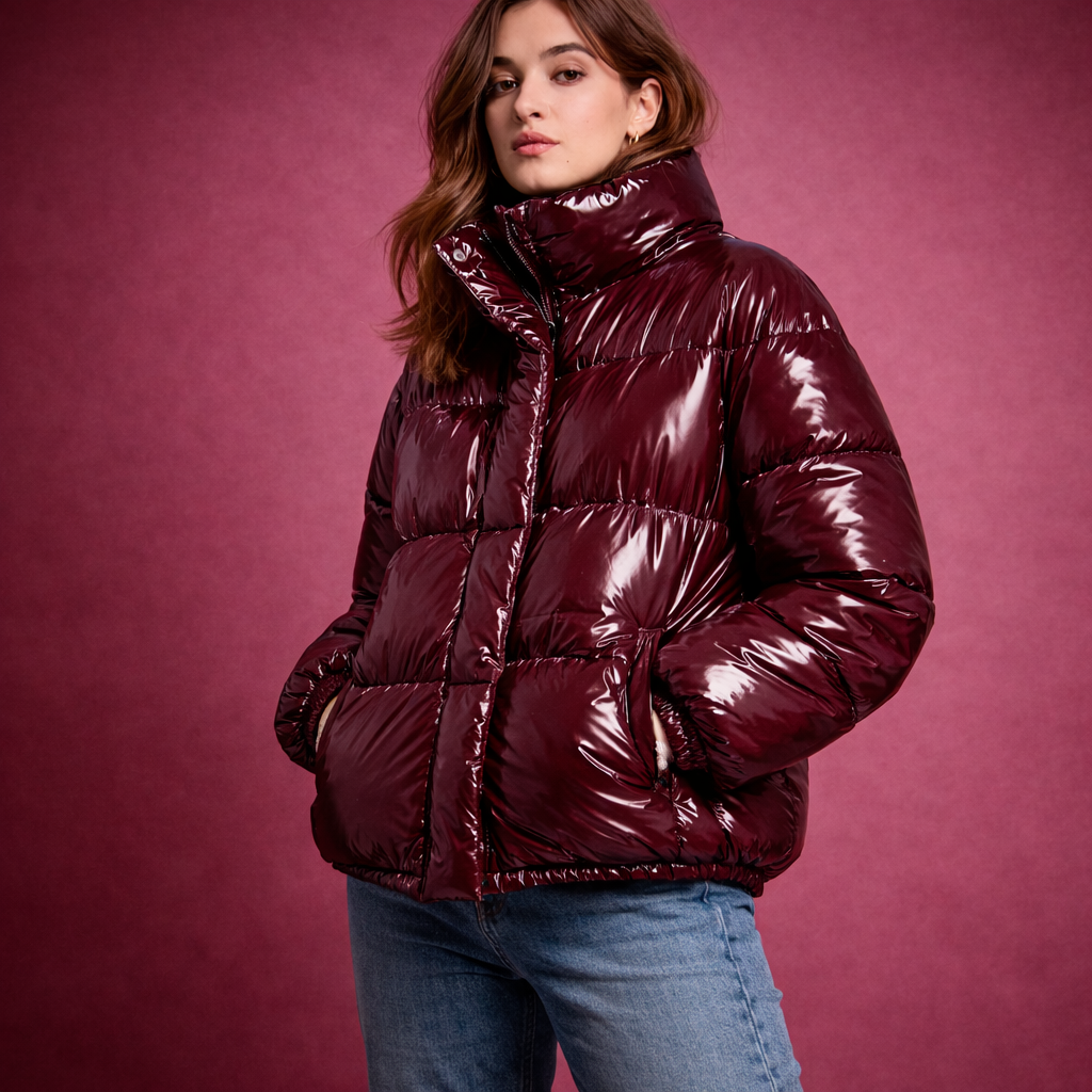 Doudoune "RED VINYLE" | NOIRÉA